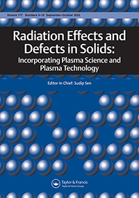 Cover image for Radiation Effects and Defects in Solids, Volume 177, Issue 9-10, 2022