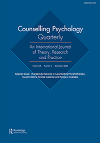 Cover image for Counselling Psychology Quarterly, Volume 35, Issue 4, 2022