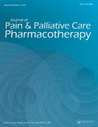 Cover image for Journal of Pain & Palliative Care Pharmacotherapy, Volume 38, Issue 1, 2024