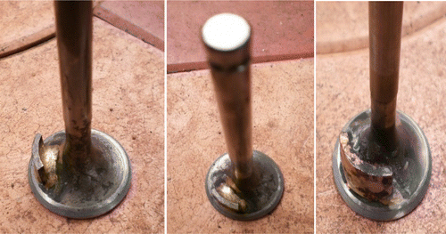 Figure 3 Inlet valve masking with the angle of mask varying from 50°, 70° and 90°.