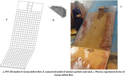 Figure 10. The morphology of the numerical simulation of the motion of the coarse particle mud mixture.