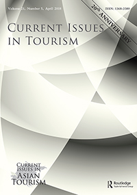 Cover image for Current Issues in Tourism, Volume 21, Issue 5, 2018