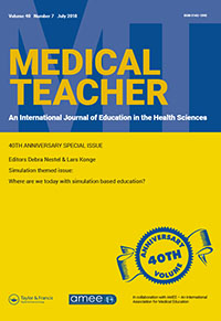 Cover image for Medical Teacher, Volume 40, Issue 7, 2018