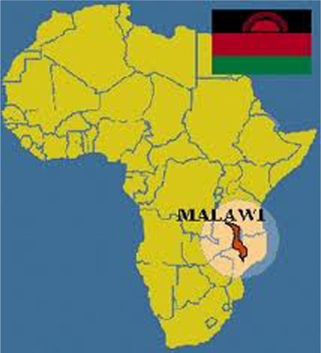 Figure 1 Map of Africa showing Malawi.