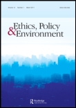 Cover image for Ethics, Policy & Environment, Volume 16, Issue 3, 2013