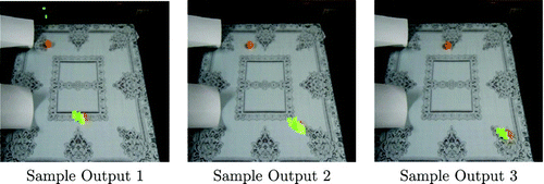 Figure 21. Sample output of detecting fast moving objects – ping-pong balls. Source: Photograph by the author.