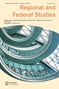 Cover image for Regional & Federal Studies, Volume 33, Issue 1, 2023