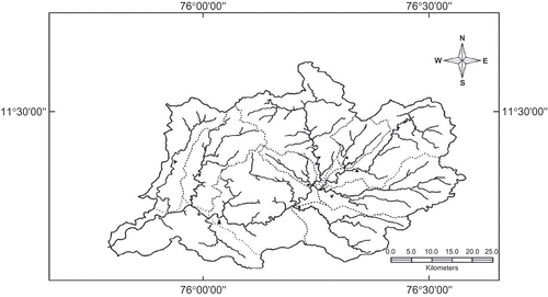 Fig. 1 Map of the study area: Chaliyar watershed, India.
