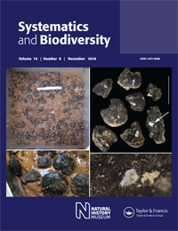 Cover image for Systematics and Biodiversity, Volume 16, Issue 8, 2018