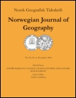 Cover image for Norsk Geografisk Tidsskrift - Norwegian Journal of Geography, Volume 66, Issue 1, 2012