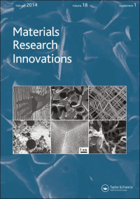 Cover image for Materials Research Innovations, Volume 25, Issue 5, 2021