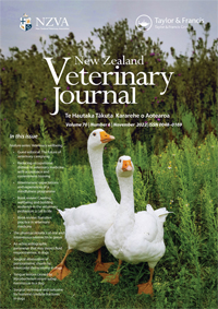 Cover image for New Zealand Veterinary Journal, Volume 70, Issue 6, 2022