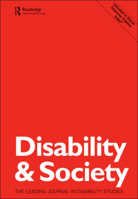 Cover image for Disability & Society, Volume 15, Issue 3, 2000