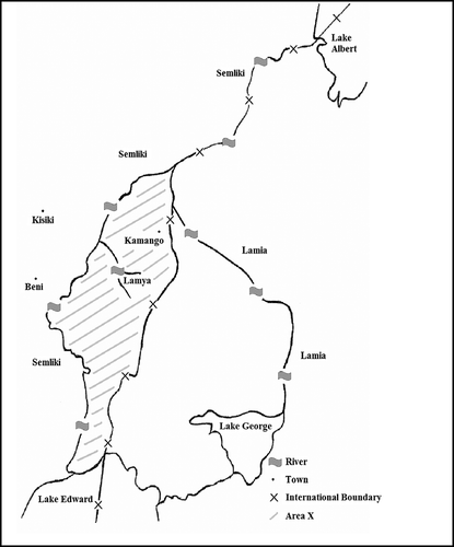Figure 1.  The Bwamba area, not administered until 1920. Source: Kibulya and Langlands.