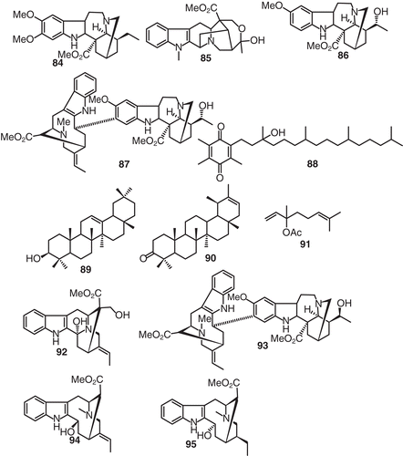 Figure 8.  Structures of compounds 84–95.