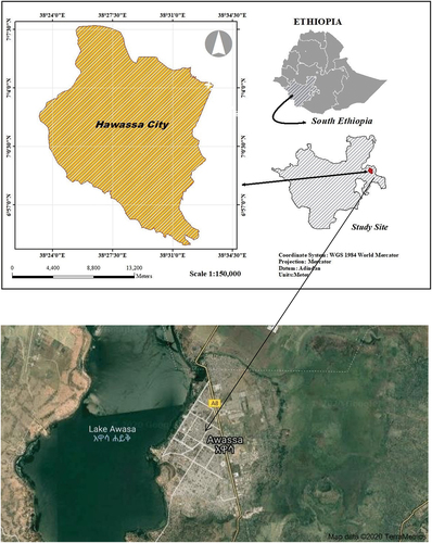 Figure 1. Location of study area. Source: US Geological Survey (USGS) (http://glovis.usgs.gov).