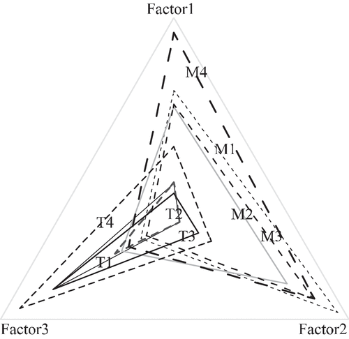 Figure 8. Factor score radar image