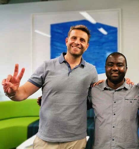 Alessandro Palermo (on the left), Anthony Abu (on the right), University of Canterbury, Christchurch, New Zealand