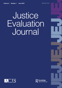 Cover image for Justice Evaluation Journal, Volume 2, Issue 1, 2019