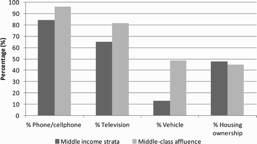 Figure 2: Asset ownership and the middle class