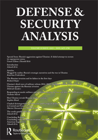 Cover image for Defense & Security Analysis, Volume 39, Issue 3, 2023