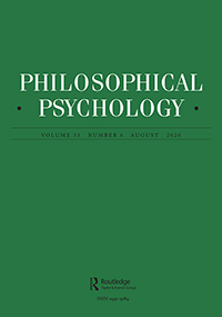 Cover image for Philosophical Psychology, Volume 33, Issue 6, 2020