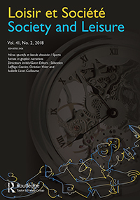 Cover image for Loisir et Société / Society and Leisure, Volume 41, Issue 2, 2018