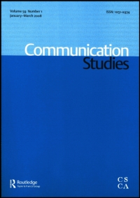 Cover image for Communication Studies, Volume 68, Issue 1, 2017
