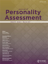 Cover image for Journal of Personality Assessment, Volume 101, Issue 3, 2019