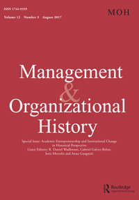 Cover image for Management & Organizational History, Volume 12, Issue 3, 2017