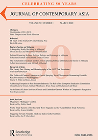 Cover image for Journal of Contemporary Asia, Volume 50, Issue 1, 2020