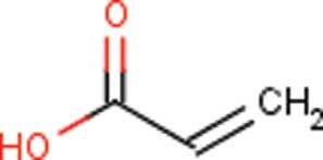 5. FIG. 5. Structure and molecular formula of acrylic acid.