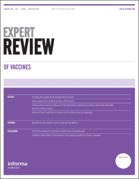 Cover image for Expert Review of Vaccines, Volume 6, Issue 5, 2007
