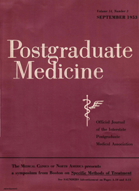 Cover image for Postgraduate Medicine, Volume 14, Issue 3, 1953