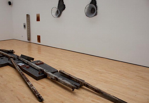 Figure 4 Installation view of Conor McFeely's Inside His Master's Voice at Ormeau Bath Gallery, Belfast (2010). Image © and courtesy of Conor McFeely.