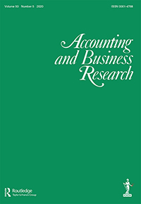 Cover image for Accounting and Business Research, Volume 50, Issue 5, 2020