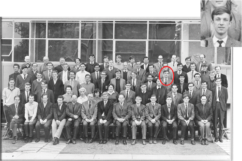 Figure 4. David Cockayne in 1967 in the laboratory photograph of the Department of Metallurgy, University of Oxford.