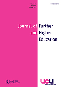 Cover image for Journal of Further and Higher Education, Volume 47, Issue 8, 2023
