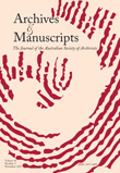 Cover image for Archives and Manuscripts, Volume 41, Issue 3, 2013