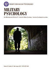 Cover image for Military Psychology, Volume 33, Issue 4, 2021