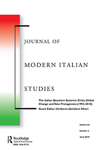 Cover image for Journal of Modern Italian Studies, Volume 24, Issue 3, 2019