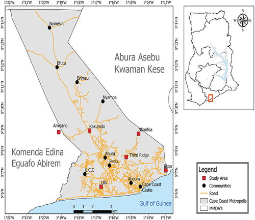 Figure 1. Map of CCMA.