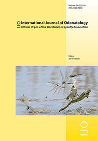 Cover image for International Journal of Odonatology, Volume 23, Issue 3, 2020
