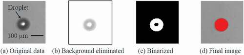 Figure 5. Series of snapshots obtained using proposed image processing scheme.