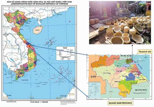 Figure 1. Location of Thanh Ha pottery, Hoian City, Quang Nam province.