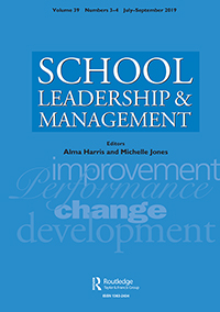 Cover image for School Leadership & Management, Volume 39, Issue 3-4, 2019