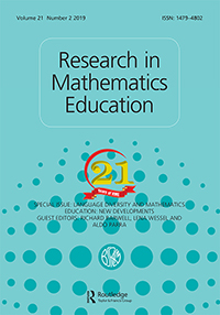 Cover image for Research in Mathematics Education, Volume 21, Issue 2, 2019