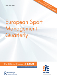 Cover image for European Sport Management Quarterly, Volume 22, Issue 3, 2022