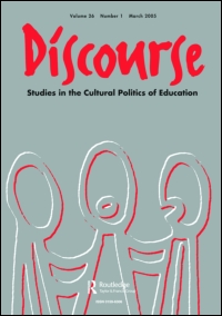 Cover image for Discourse: Studies in the Cultural Politics of Education, Volume 21, Issue 1, 2000