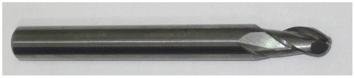 Figure 1. HSS ball-end mill employed in the tests.
